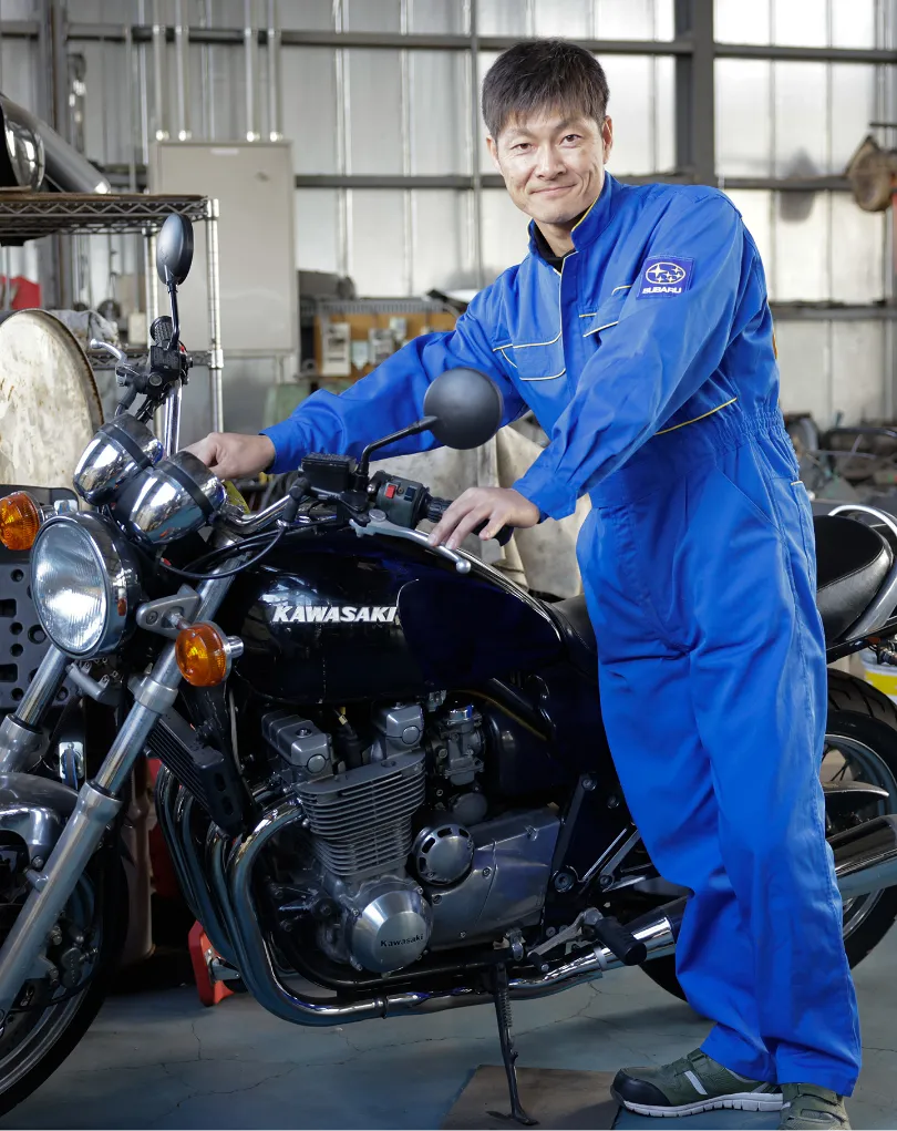 バイクと整備士